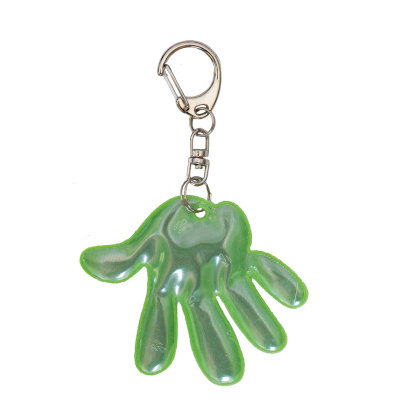 3M reflexní přívěsek zelená ruka - splňuje EN 17353